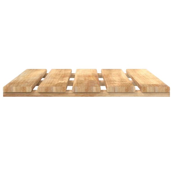 Плочка за decking 6 pcs Кафяво 50 x 50 cm