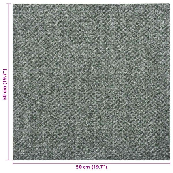 Килим 20 pcs Зелен 50 x 50 cm 100% Полипропилен