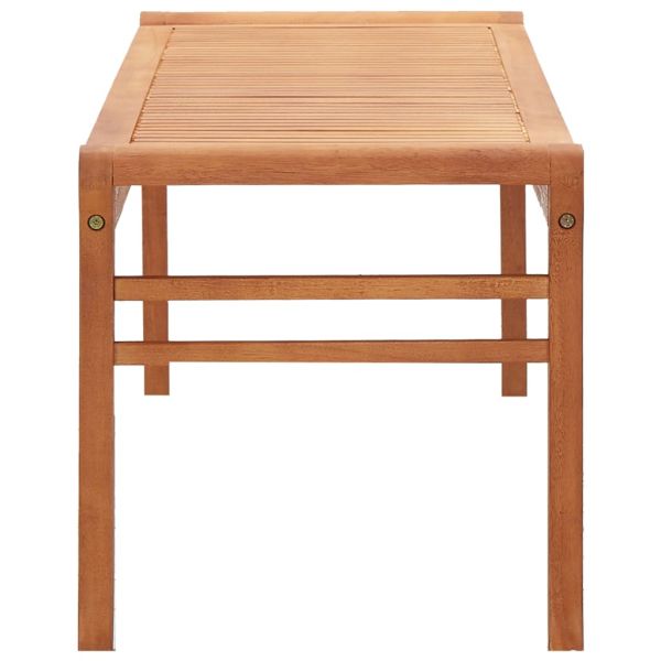 3-местна градинска пейка, 150 cм, евкалиптово дърво масив