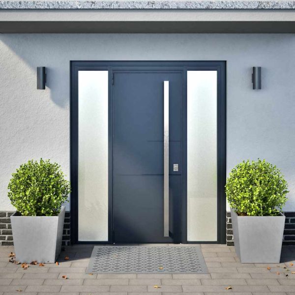 Градински кашпи, 2 бр, 50x50x50 см, поцинкована стомана