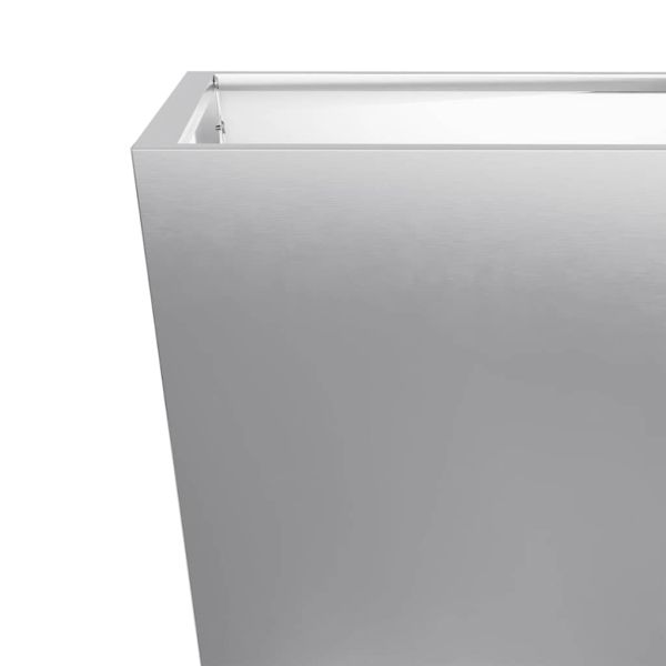 Градински кашпи, 2 бр, 50x50x50 см, поцинкована стомана