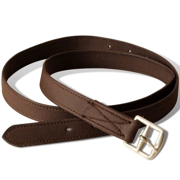 К-т за яздене със седло от естествена кожа, кафяв 16", 14 см, 5 в 1