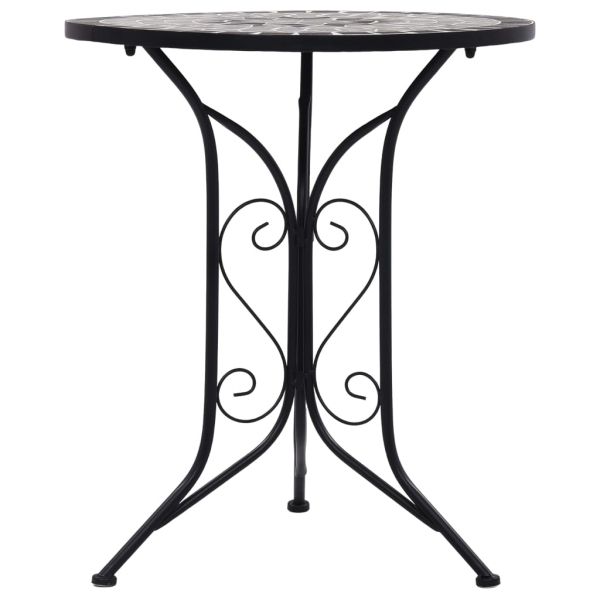 Бистро комплект мозайка, 3 части, керамика, сиво