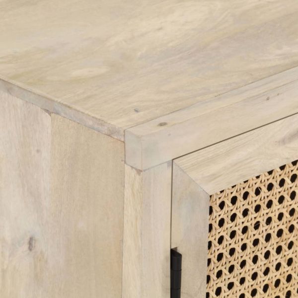 Бюфет, 60x35x70 см, мангово дърво масив и тръстика