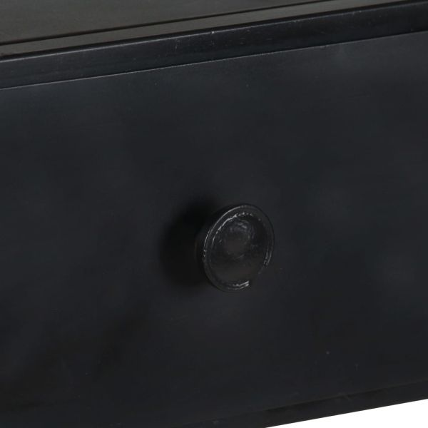 Шкаф за книги, 90x35x180 см, грубо мангово дърво и желязо