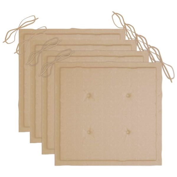 Градински трапезен комплект сгъваем възглавници 5 части бамбук