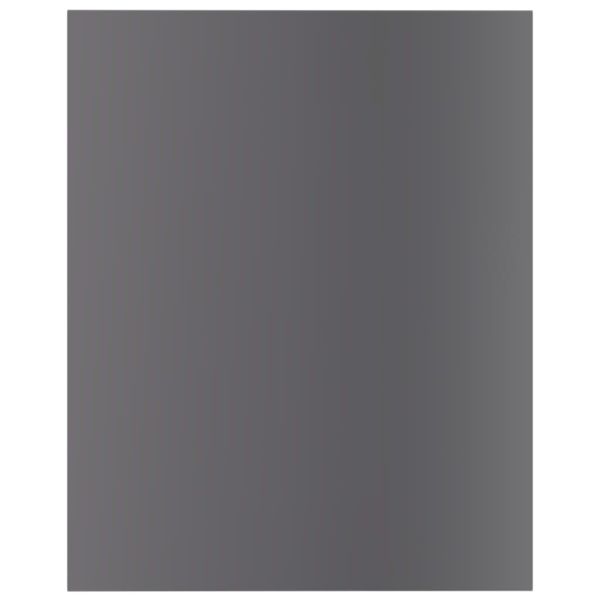 Рафтове, 8 бр, сив гланц, 40x50x1,5 см, инженерно дърво