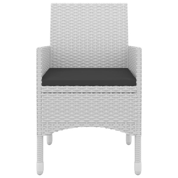 Градински комплект с възглавници 5 части полиратан и стъкло