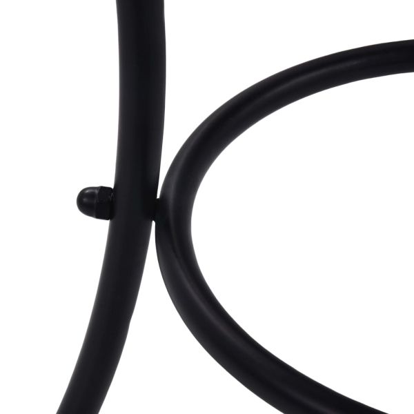 Мозаечна бистро маса, теракота и бяло, 60 см, керамика