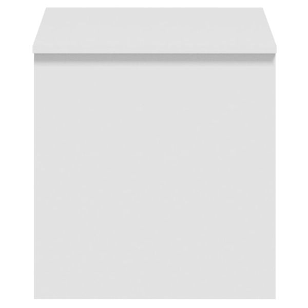 Маса за кафе, бяла, 102x50,5x52,5 см, инженерно дърво