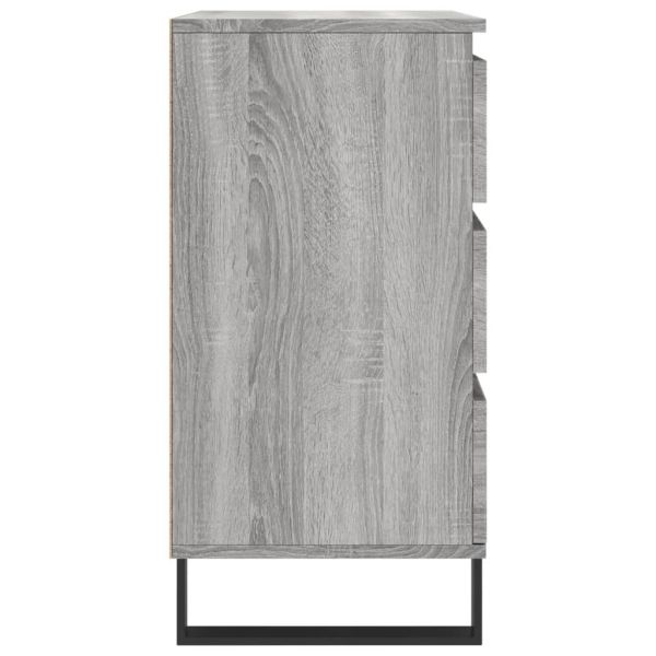 Сайдборд, сив сонома, 60x35x70 см, инженерно дърво