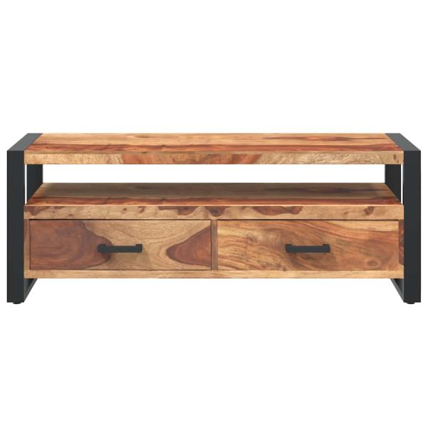 ТВ шкаф, 120x35x45 см, акациево дърво масив