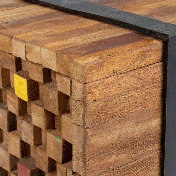 ТВ поставка, 110x30x32,5 см, тиково дърво масив