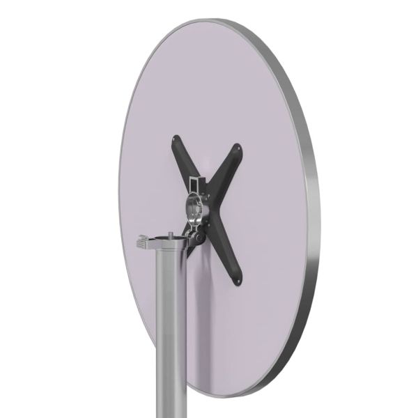 Външна бар маса, регулируема, Ø59,5x70/114,5 см, алуминий