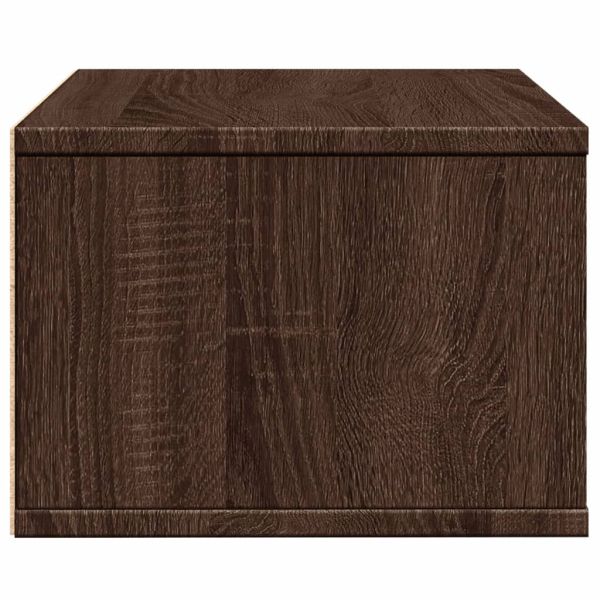 Стойка за принтер, кафяв дъб, 40x32x22,5 см, инженерно дърво