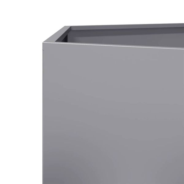 Градинска кашпа, шестоъгълна, 46x40x45 см, поцинкована стомана