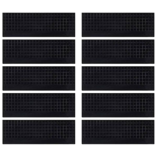 Постелки за стъпала 10 бр 25x75 см гума