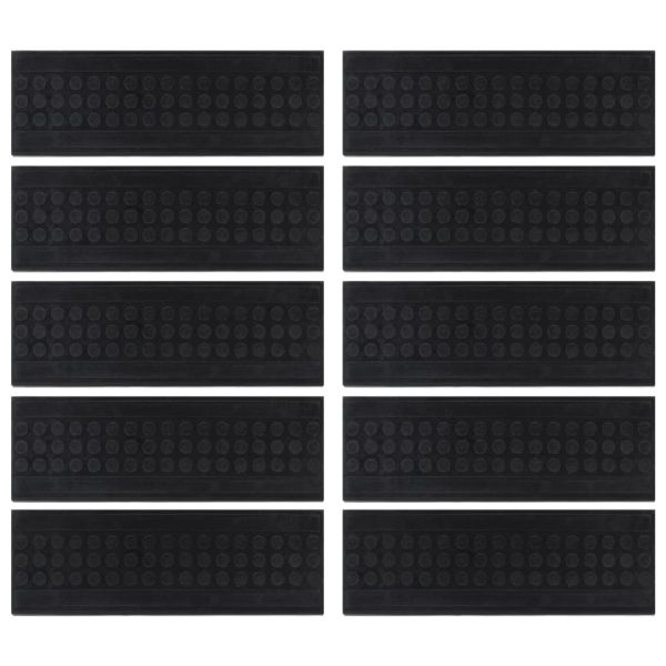 Постелки за стъпала 10 бр 25x75 см гума