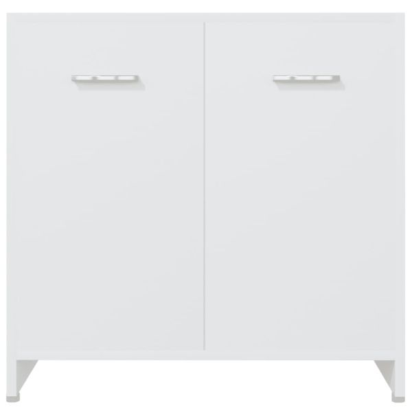 Комплект мебели за баня от 4 части, бял