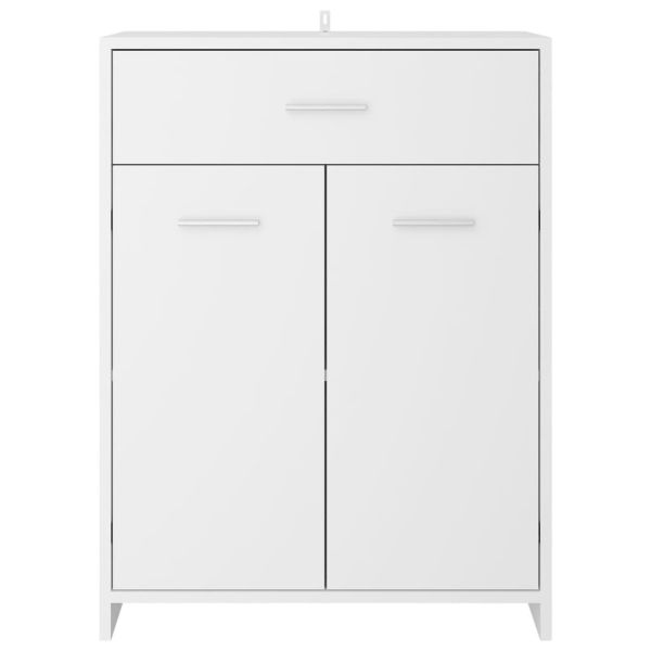 Комплект мебели за баня от 4 части, бял