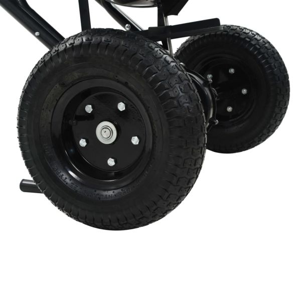 Ръчен разпръсквач за сол, PVC и стомана, 106x73x76 см, 45 л