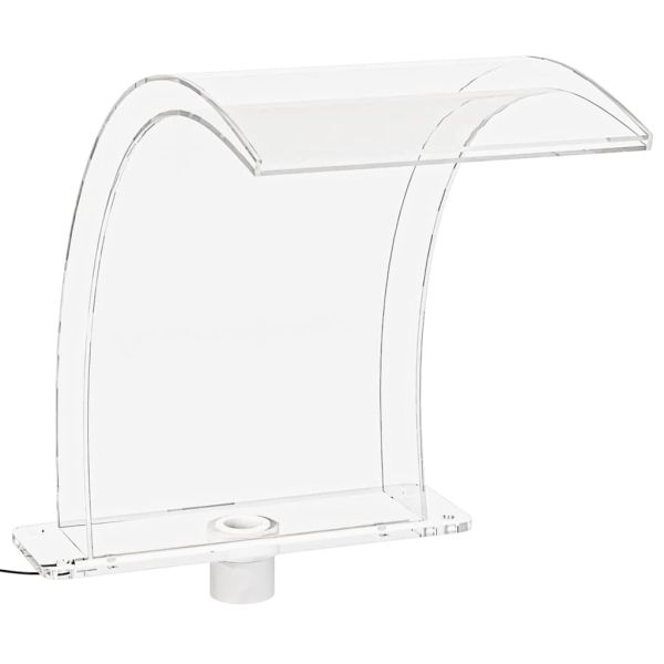 Фонтан за басейн с RGB светодиоди, акрил, 50 см