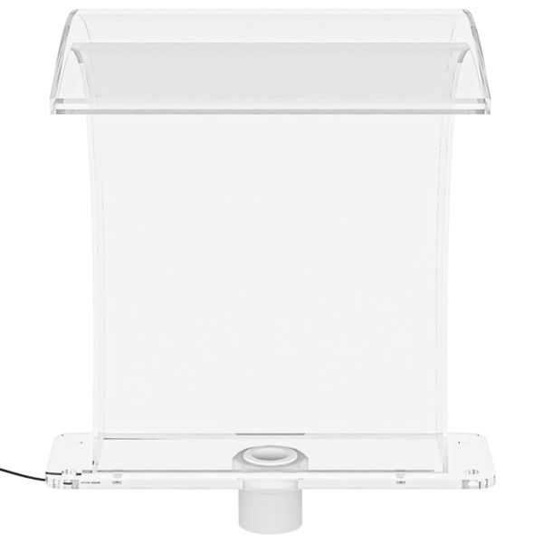 Фонтан за басейн с RGB светодиоди, акрил, 50 см