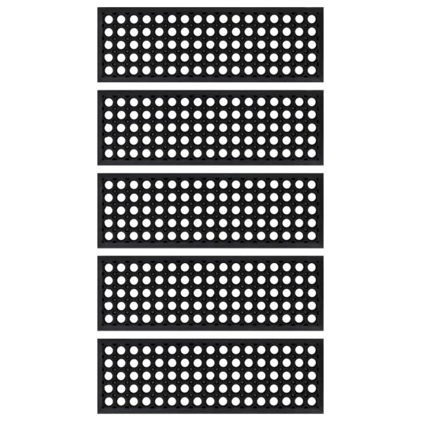 Постелки за стъпала 5 бр 25x75 см гума