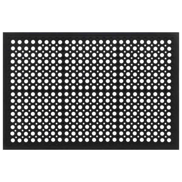 Изтривалка за врата правоъгълна 60x90 см гума