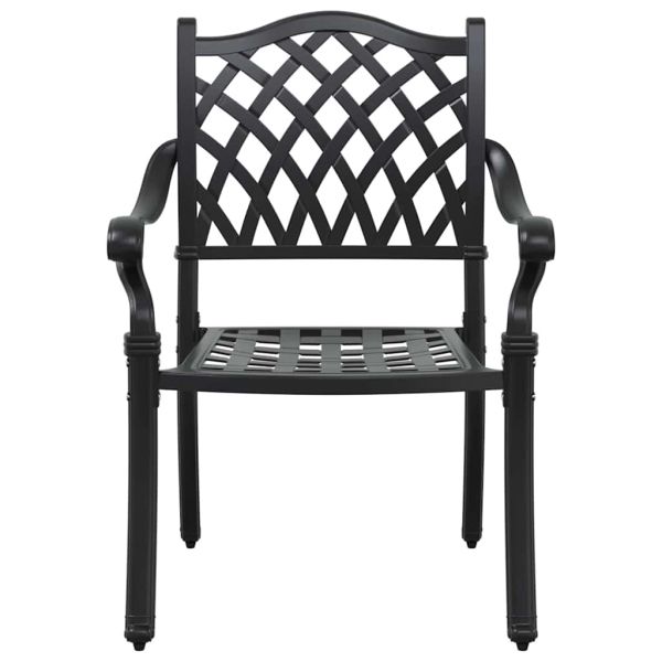 Комплект за хранене в градината 5 pcs Черно Алуминий