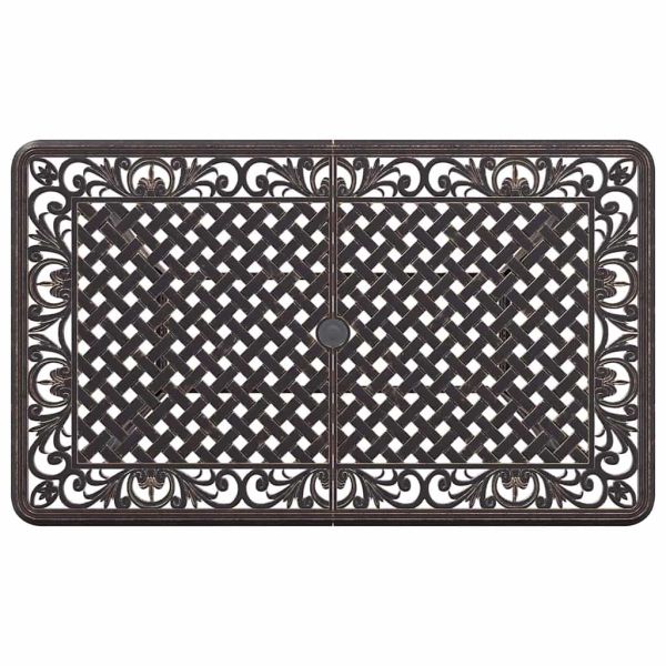 Комплект за хранене в градината 5 pcs Бронзов Алуминий