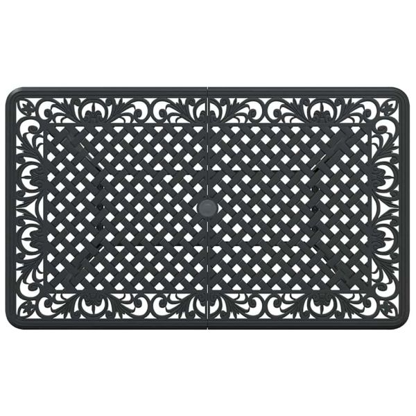 Комплект за хранене в градината 5 pcs Черно Алуминий