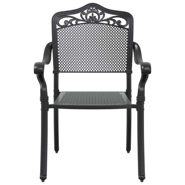 Комплект за хранене в градината 7 pcs Черно Алуминий