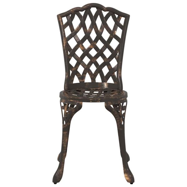 Комплект за хранене в градината 5 pcs Бронзов Алуминий