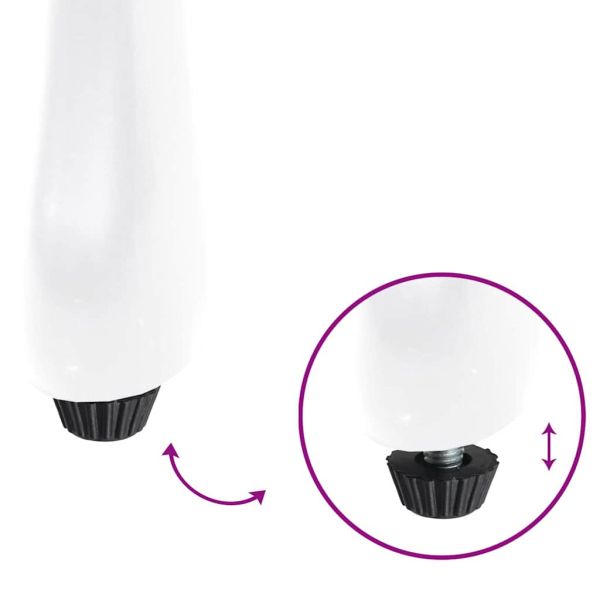 Комплект за хранене в градината 5 pcs Бяло Алуминий