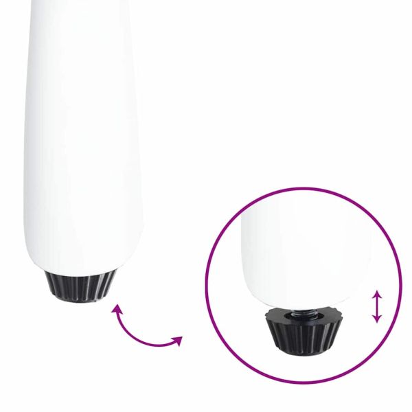 Комплект за хранене в градината 5 pcs Бяло Алуминий