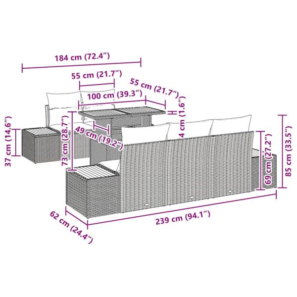 Комплект за хранене в градината 6 pcs Бежов и кремав