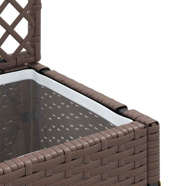 Садово решетъчно саксийно Кафяво 35 x 30 x 135 см Метал