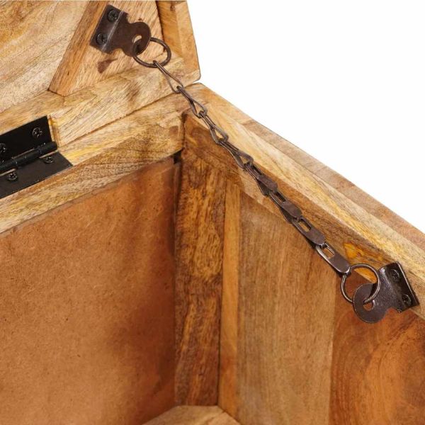 Кутия за съхранение 70 x 35 x 40 см мангово дърво масив