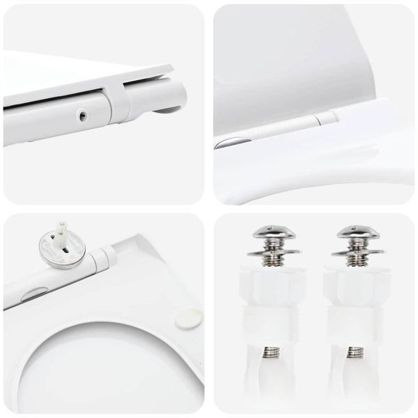 Тоалетна седалка Регулирума Бял 50 x 36,5 x 5 см Полипропилен