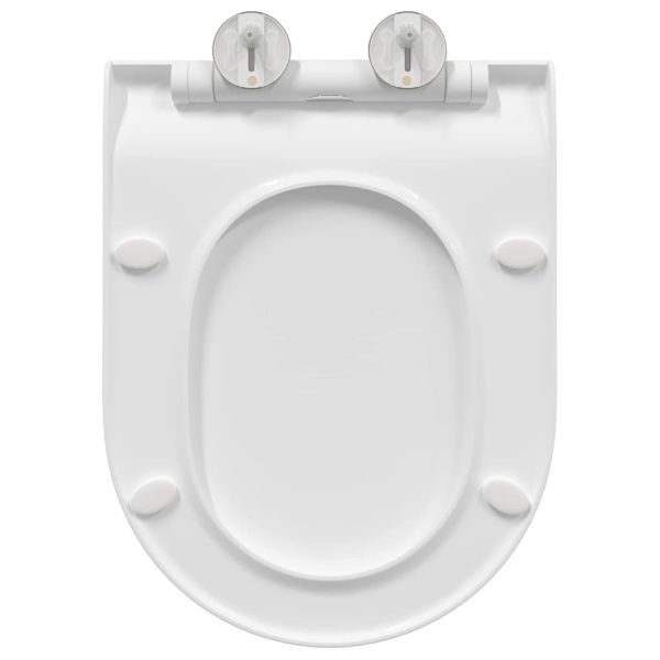 Тоалетна седалка Регулирума Бял 50 x 36,5 x 5 см Полипропилен