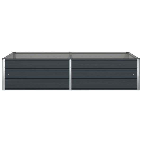 Кашпа Антрацит 195 x 100 x 45 см Галванизирана стомана