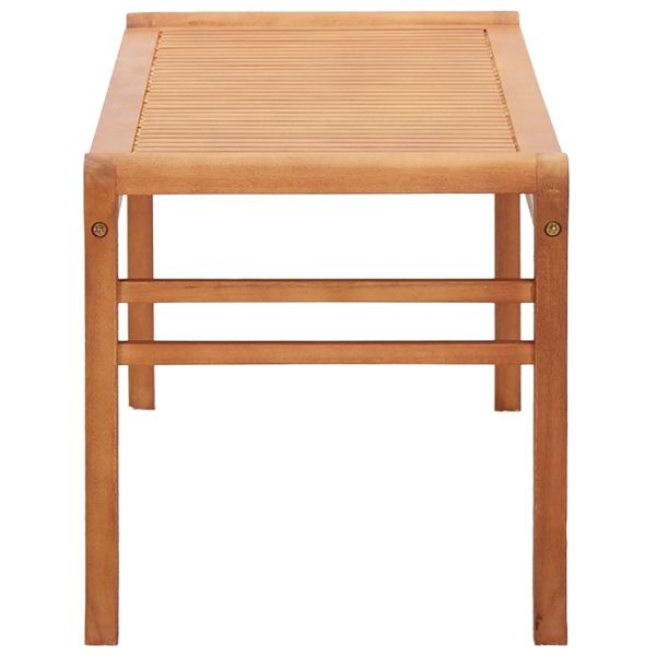 2-местна градинска пейка, 120 cм, евкалиптово дърво масив