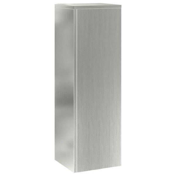 Стойка за растения 2 pcs Сребрист 24 x 24 x 75 см