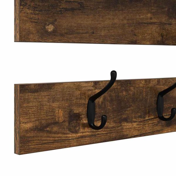 Стенен закачалка за палта с рафт Димян дъб 90 x 15 x 36 см
