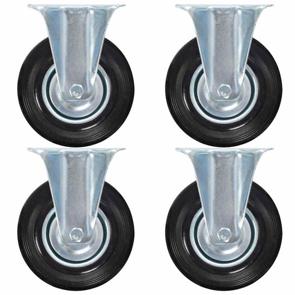 Фиксирани колела, 4 бр, 125 мм