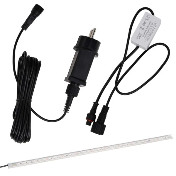 Преливник за водопад с RGB LED, акрил, 90 см