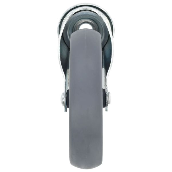 12 бр въртящи се колела с отвори за болт, 125 мм