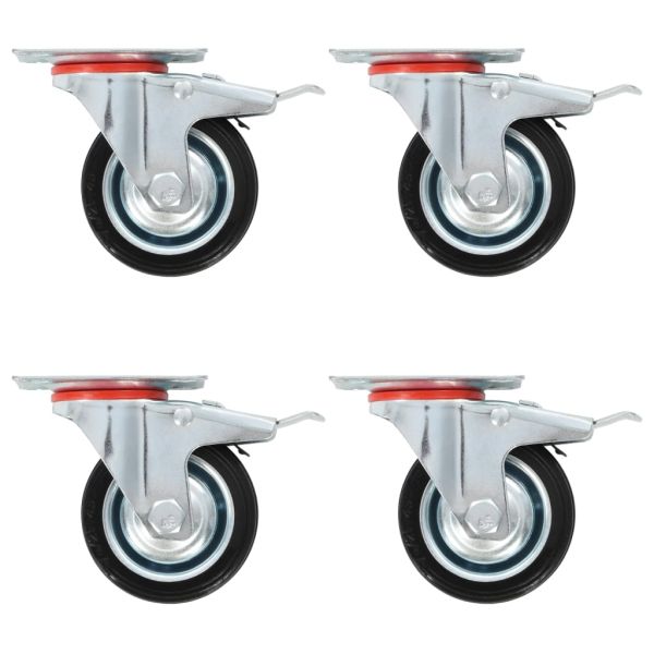 16 бр въртящи се колела, 75 мм