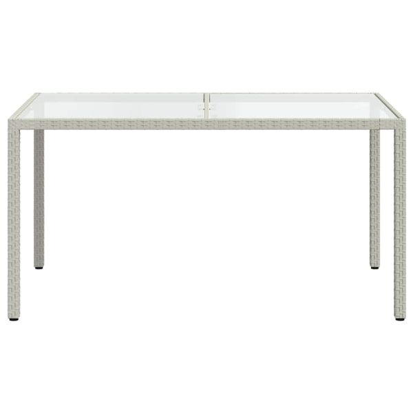 Градински комплект с възглавници, 5 части, полиратан, бял